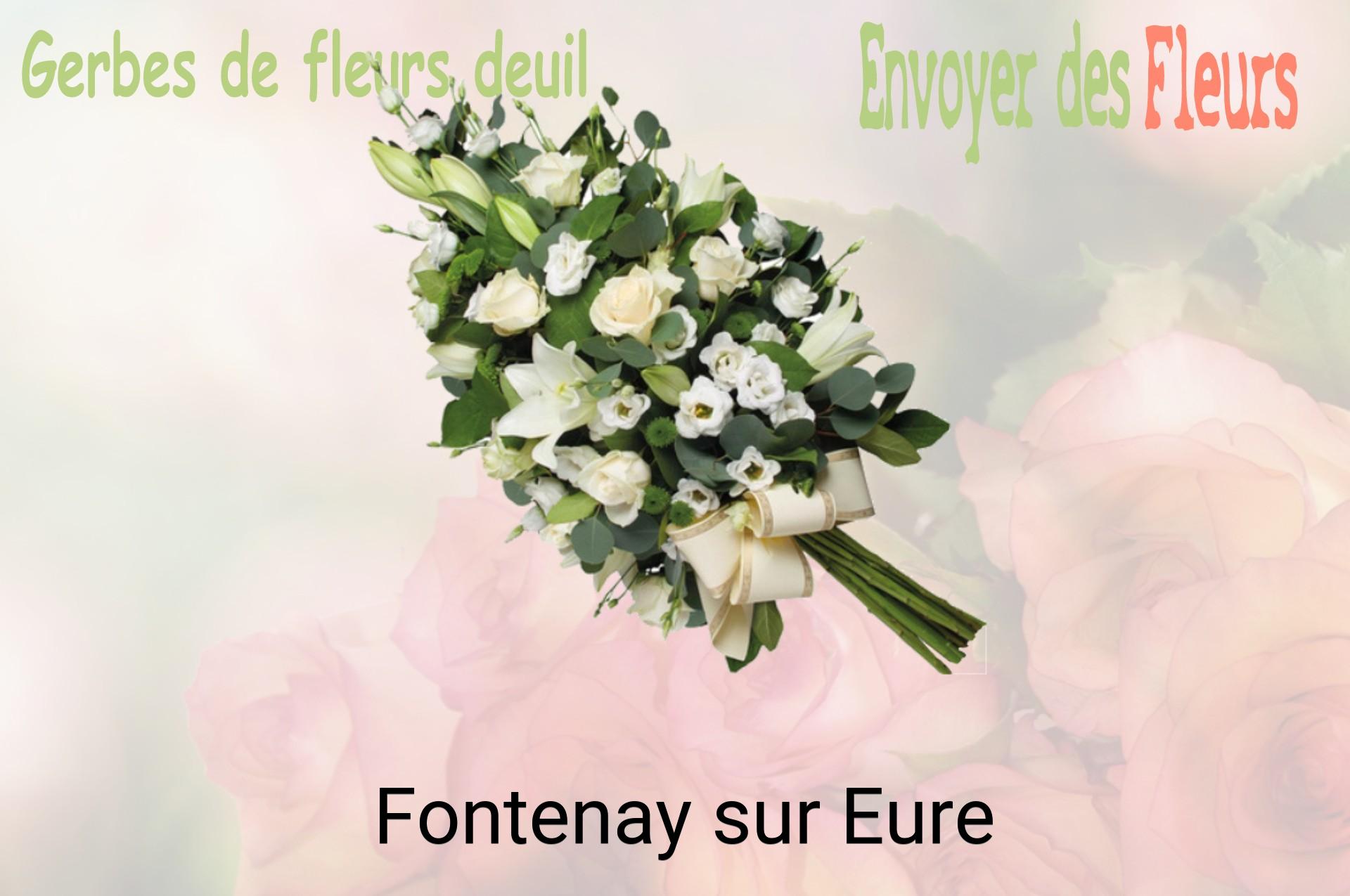 Gerbe de fleurs de deuil livrée à Fontenay-sur-Eure